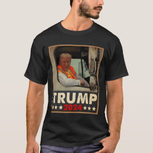 Camiseta Donald Trump No Caminhão Garge Equipe Garge Para T