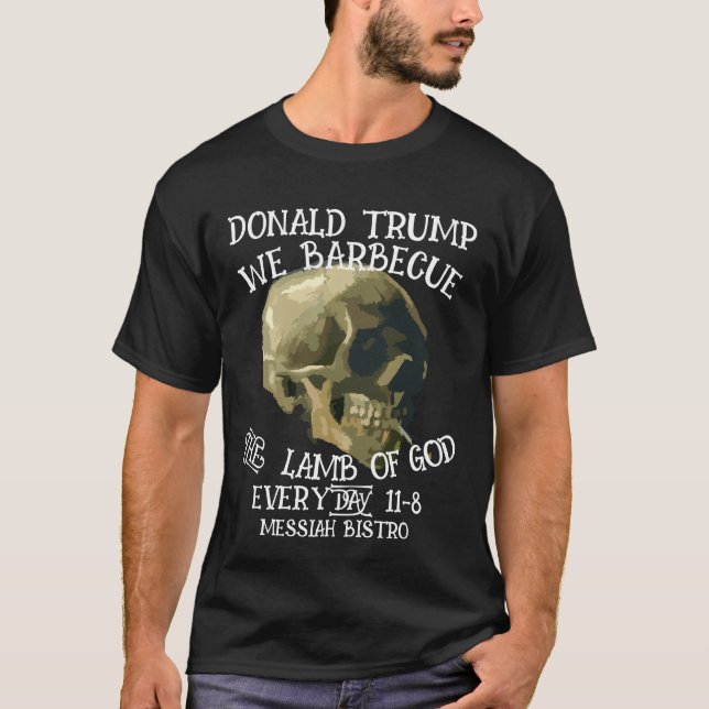 CAMISETA DONALD TRUMP NÓS BARBATEMOS A LÂMPADA DE DEUS TODO (Frente)