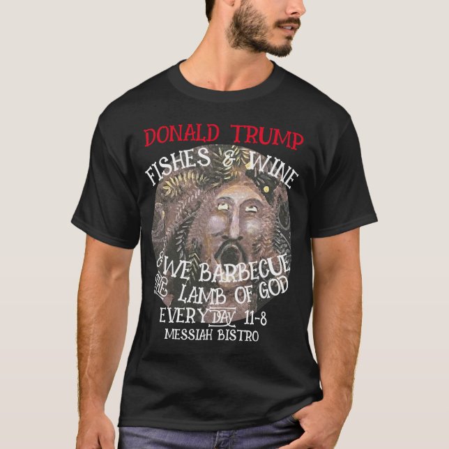 CAMISETA DONALD TRUMP NÓS BARBATEMOS A LÂMPADA DE DEUS TODO (Frente)