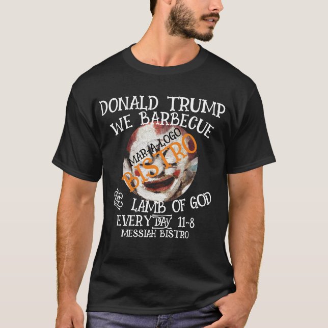 CAMISETA DONALD TRUMP NÓS BARBOMBAMOS O DEUS LAMB MAR-A-LOG (Frente)