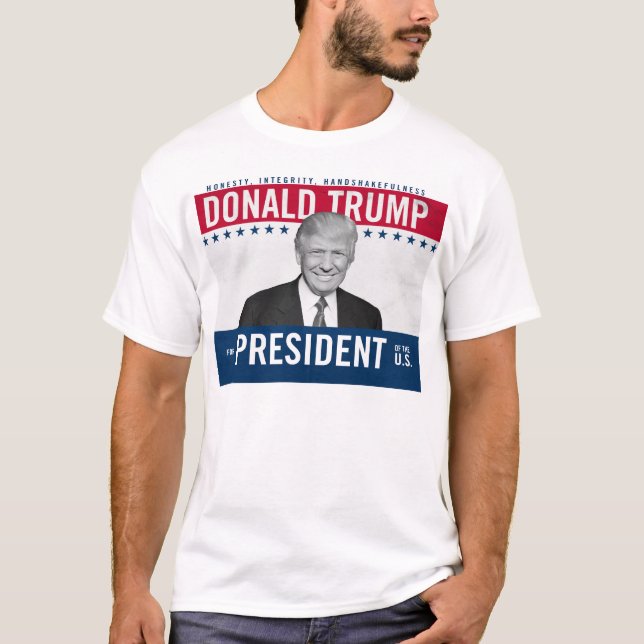 Camiseta Donald Trump para o presidente (Frente)