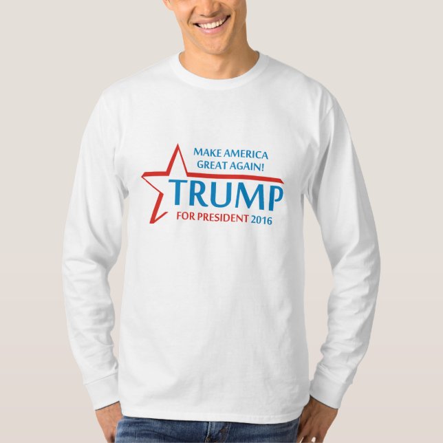 Camiseta Donald Trump para o presidente (Frente)