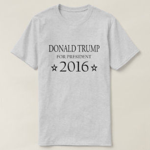 Camiseta Donald Trump para o presidente 2016