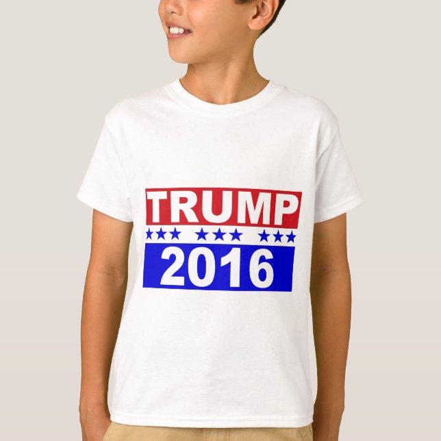 Camiseta Donald Trump para o presidente 2016 (Frente)