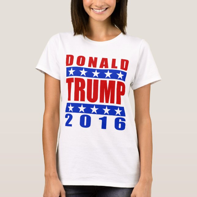 Camiseta Donald Trump para o presidente 2016 2 (Frente)