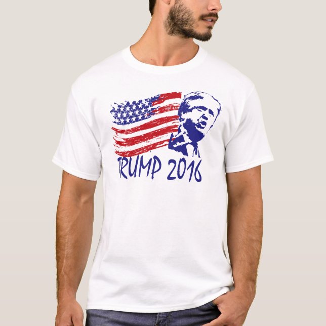 Camiseta Donald Trump para o presidente 2016 - republicano (Frente)