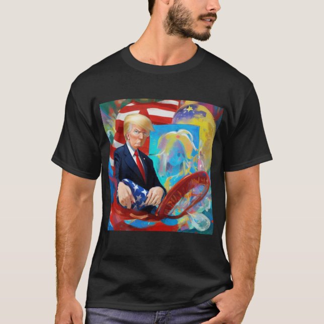 Camiseta Donald Trump Para O Presidente 2024 (Frente)