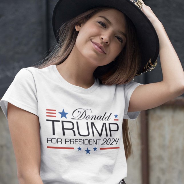 Camiseta Donald Trump Para O Presidente 2024 (Criador carregado)
