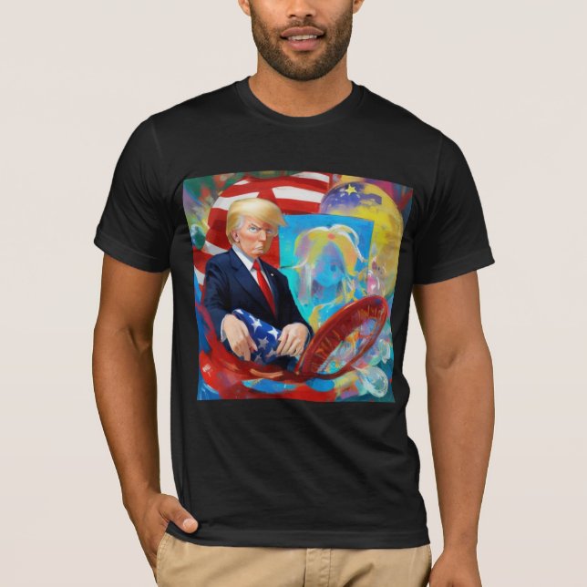 Camiseta Donald Trump Para O Presidente 2024 (Frente)