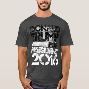 Camiseta Donald Trump para o presidente Grunge