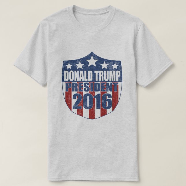 Camiseta Donald Trump para o presidente Protetor (Frente do Design)