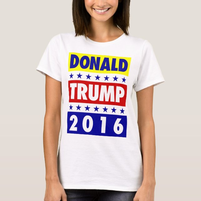 Camiseta Donald Trump para o T 3 do presidente 2016 (Frente)