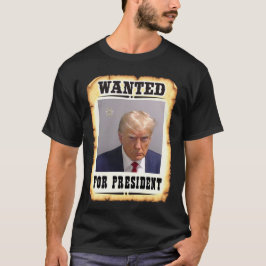 Camiseta Donald Trump Para Presidente Mug Shot T Shirt