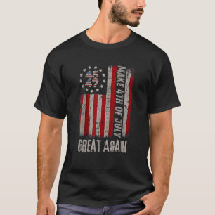 Camiseta Donald Trump Patriótico Serviço De Fogo Torna 4 De