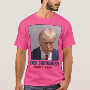 Camiseta Donald Trump Policial Foto Implorável Não Culpada