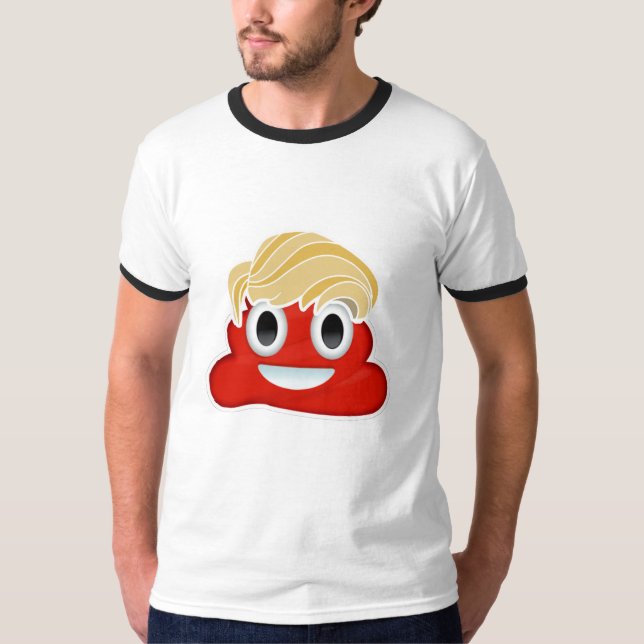 Camiseta Donald Trump Poo vermelho - - (Frente)