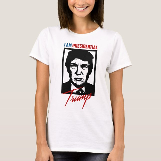 Camiseta Donald Trump Presidencial 2016 Mulheres (Frente)