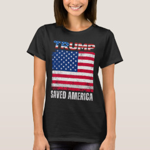 Camiseta Donald Trump salvou a América 47º Presidente Inaug
