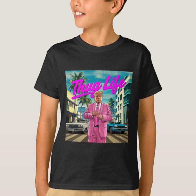 Camiseta Donald Trump Thug Life (Frente)