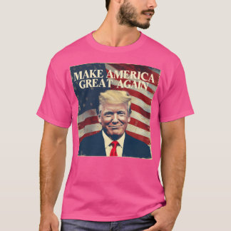 Camiseta Donald Trump Torna o Excelente Americano novamente