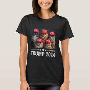 Camiseta Donald Trump Torna os Gatos Seguros Novamente Chap