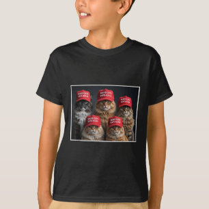 Camiseta Donald Trump Torna Os Gatos Seguros Novamente Red