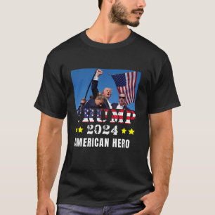Camiseta Donald Trump True American Hero T Shirt