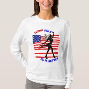 CAMISETA DONALD TRUMP-TRUMP GAROTAS FAZEM MELHOR