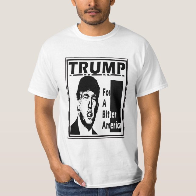 Camiseta Donald Trump: Uma América amarga (Frente)