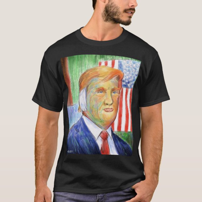 Camiseta Donald Trump Van Gogh (Frente)