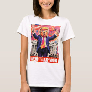 CAMISETA DONALD TRUMP - VOTO DE LUTA ORGULHOSA
