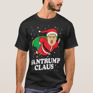 Camiseta Donald Trump Xmas Engraçado Noel Hat Shirt