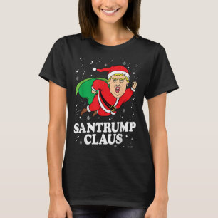 Camiseta Donald Trump Xmas Engraçado Noel Hat Shirt