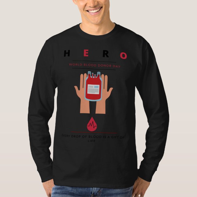 CAMISETA DONATE BLOOD DAY (Frente)