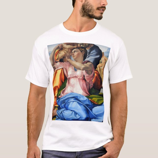 Camiseta Doni Tondo, Doni Madona (detalhes), Michelangelo,  (Frente)