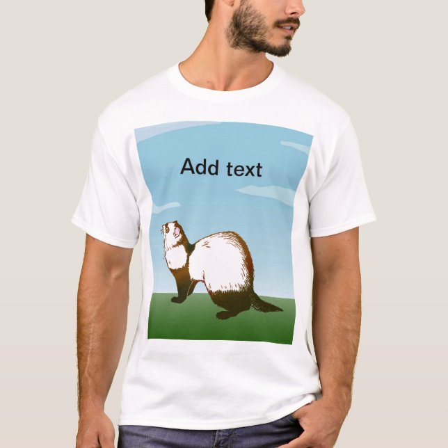 Camiseta doninha (casaco de sable) (Frente)