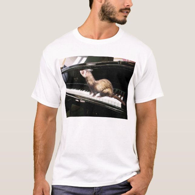 Camiseta Doninha no piano (Frente)