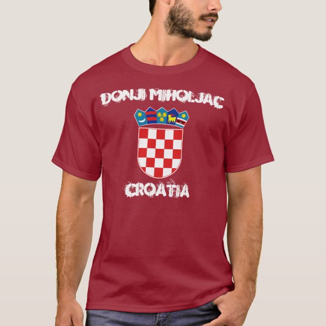 Camiseta Donji Miholjac, Croácia com casaco de armas (Frente)