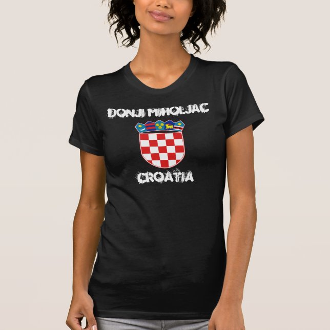 Camiseta Donji Miholjac, Croácia com casaco de armas (Frente)
