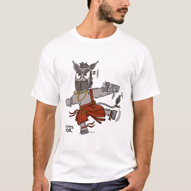 Camiseta Donkey als DnD Mönch (Frente)