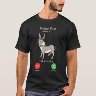 Camiseta Donkey chama I Handro Burro Muli Mule Papa