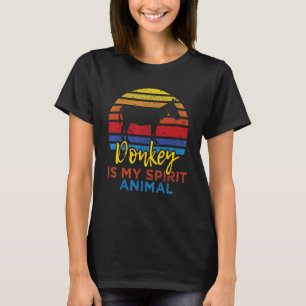 Camiseta Donkey É O Meu Animal Espirituoso - Mule Zookeeper
