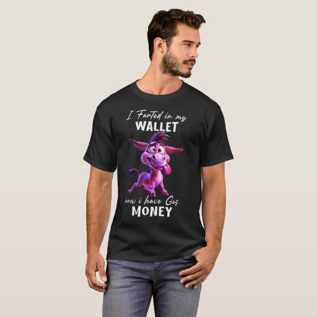 Camiseta Donkey, eu fui para a minha carteira, agora tenho  (Frente Completa)