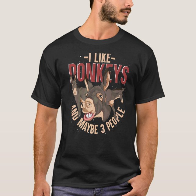 Camiseta Donkey Fazenda Animal Farmer Donkey 1 (Frente)