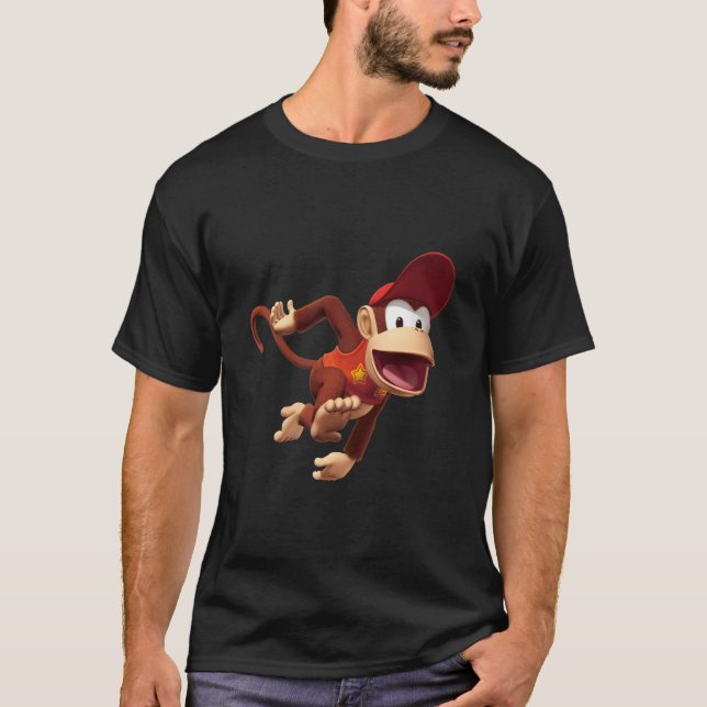 Camiseta Donkey Kong Diddy 3D Poster (Frente)