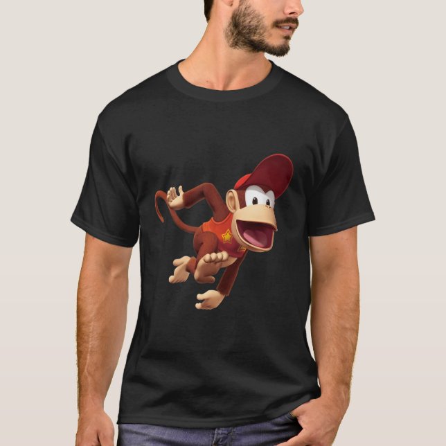 Camiseta Donkey Kong Diddy 3D Poster (Frente)