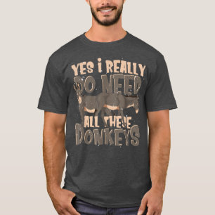 Camiseta Donkey Lover Farmer Fazenda Animal Cultivo Funny D