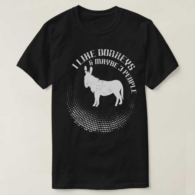 Camiseta Donkey Lover Gift Donkey (Frente do Design)