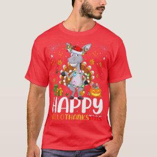 Camiseta Donkey Lover Halloween Natal Feliz HalloObrigado