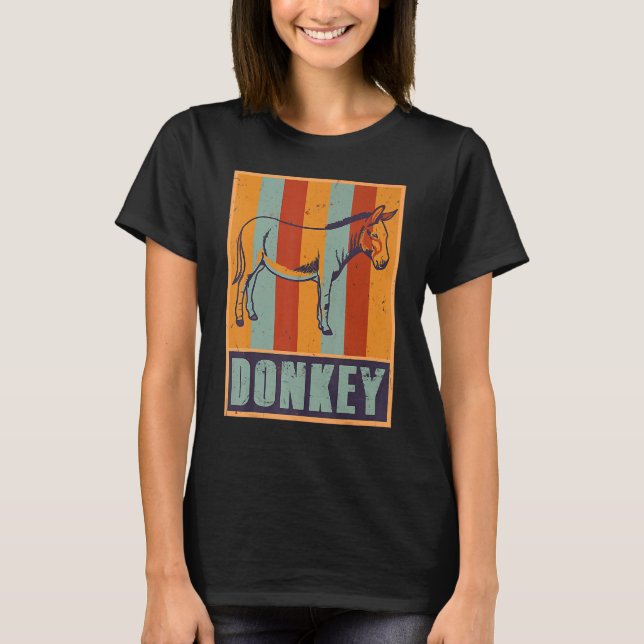 Camiseta Donkey Mule Fazenda Zookeeper Pet (Frente)